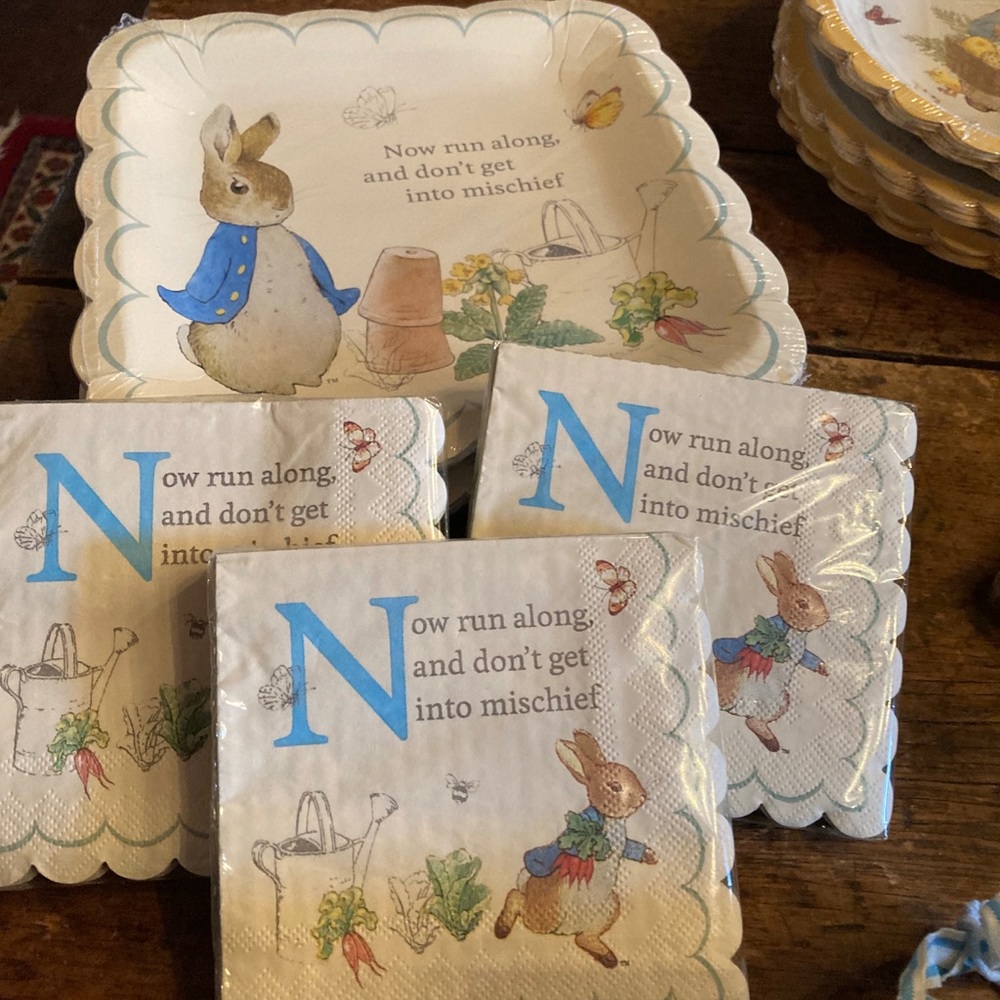 Beatrix Potter Paper Plates & Napkin 1 set